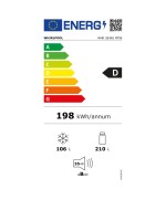 Frigo Combi No Frost 185 A 195 Cm. WHIRLPOOL GB WHK26362XP5E