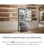 Frigo Combi No Frost 185 A 195 Cm. HAIER EXC HTW5618DNMG