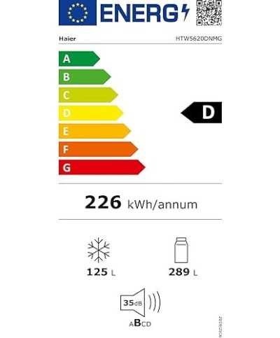 Frigo Combi No Frost 200 A 203 Cm. HAIER EXC HTW5620DNMG