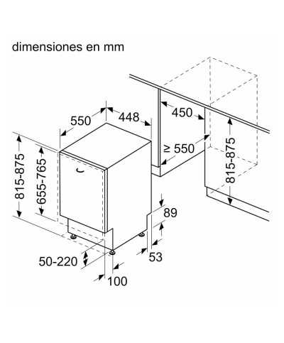 Lavavajillas Integrable 45 Cm. BOSCH GB SPH4EKX24E