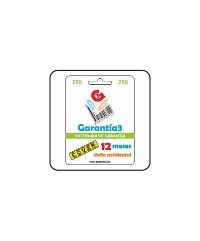 GARANTÍA3 COVER - 12 meses - tope máximo-250