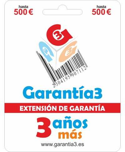 Extensión de garantía 3 años G3-tope máxim 500