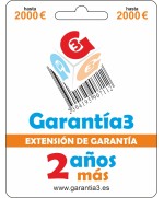 Extensión de garantía 3 años G3-tope máxim 2000